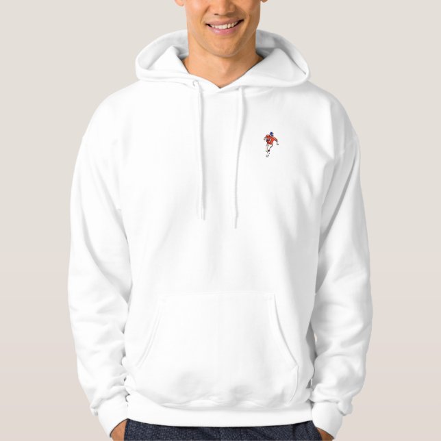 Fußballspieler Hoodie (Vorderseite)
