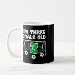 Fußballspieler Junge 3 Jahre alt zum 3. Geburtstag Kaffeetasse