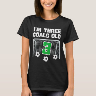 Fußballspieler Junge 3 Jahre alt zum 3. Geburtstag T-Shirt