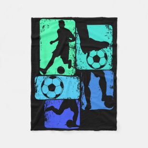 Fußballspieler Jungen Kinder Jugend Männer Fleecedecke