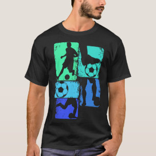 Fußballspieler Jungen Kinder Jugend Männer T-Shirt