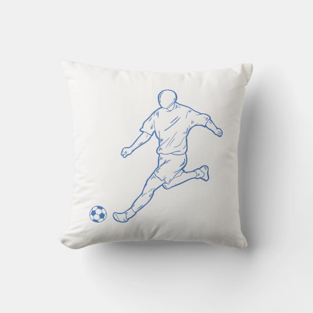 Fußballspieler Kissen (Vorderseite)