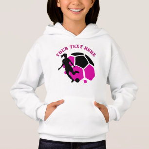 Fußballspieler Mädchen, Geburtstagsgeschenk, Team Hoodie