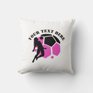 Fußballspieler Mädchen, Geburtstagsgeschenk, Team  Kissen