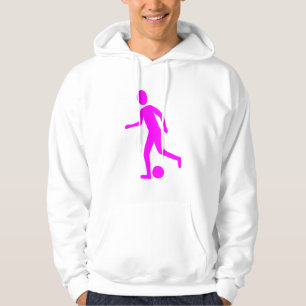 Fußballspieler - Magenta Hoodie