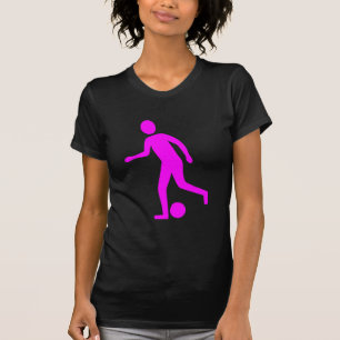 Fußballspieler - Magenta T-Shirt