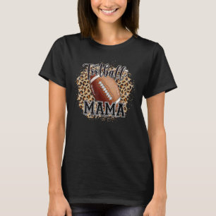 Fußballspieler Mama Life Leopard T-Shirt