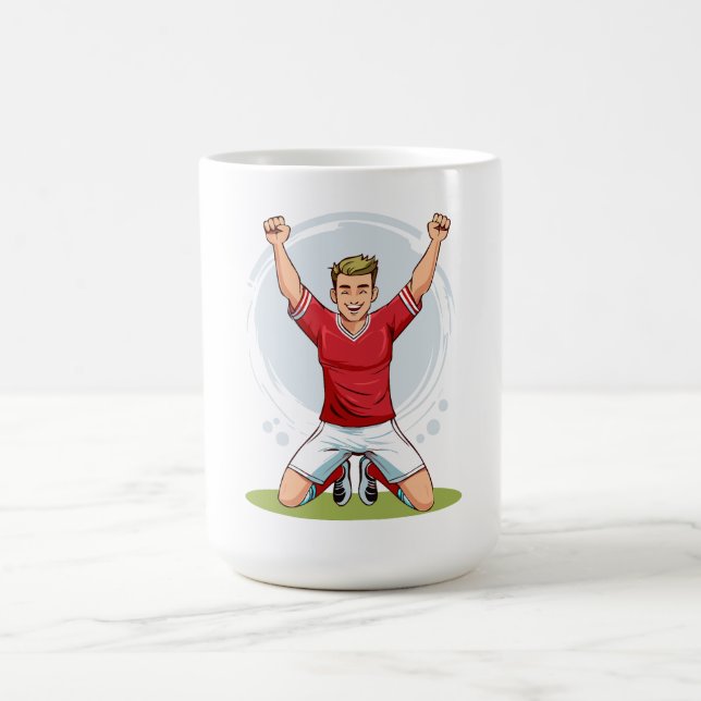 Fußballspieler Mann Kaffeetasse (Mittel)