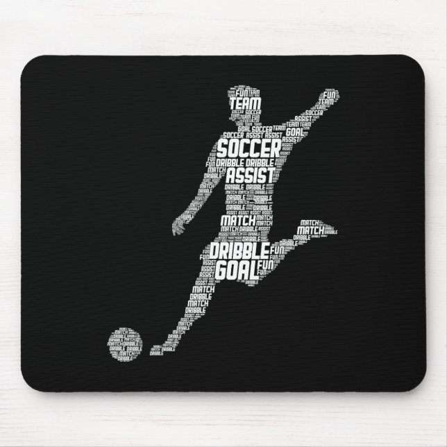 Fußballspieler Männer Kinder Jungen  Mousepad (Vorne)