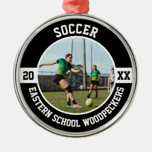 Fußballspieler Mannschaftssport High School Senior Ornament Aus Metall