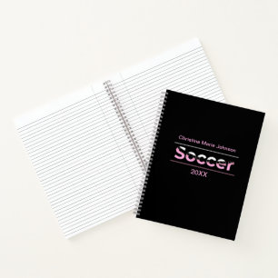 Fußballspieler Minimalistische Word Art - Arch Notizbuch