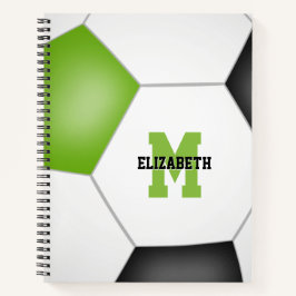 Fußballspieler mit Monogramm Limon Notizbuch