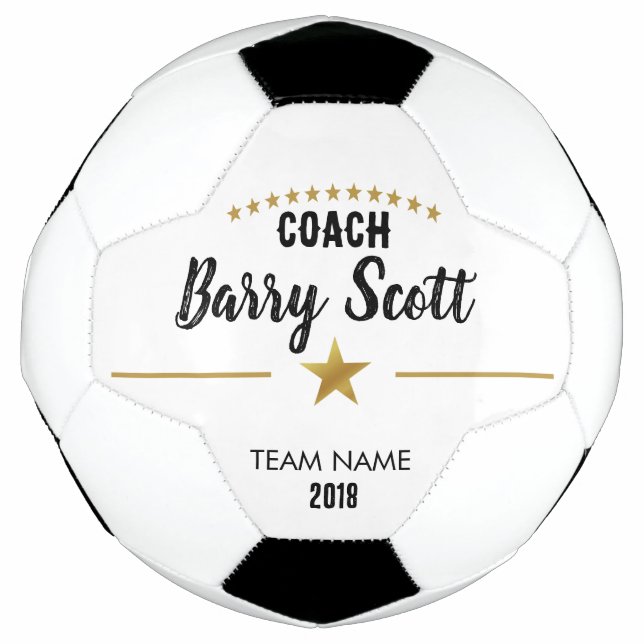Fußballspieler Name personalisiert Coach Fußball (Vorderseite)