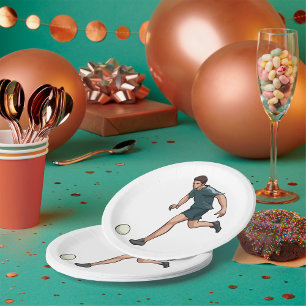 Fußballspieler Pappteller