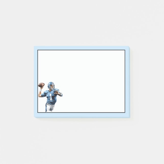 Fußballspieler Post-it Klebezettel (Vorderseite)