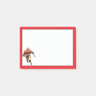 Fußballspieler Post-it Klebezettel