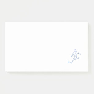 Fußballspieler Post-it Klebezettel