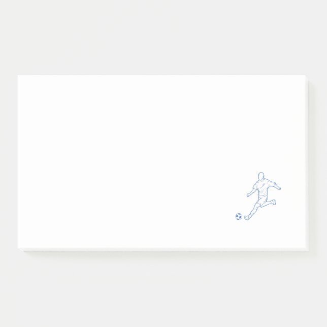 Fußballspieler Post-it Klebezettel (Vorderseite)