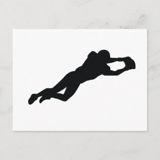 Fußballspieler Postkarte