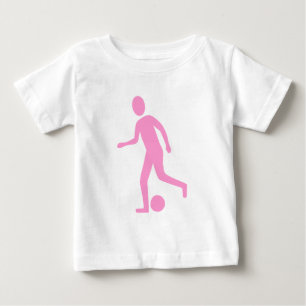 Fußballspieler - Rosa Baby T-shirt