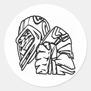 Fußballspieler Runder Aufkleber