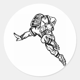 Fußballspieler Runder Aufkleber
