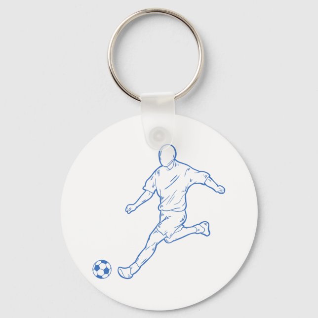 Fußballspieler Schlüsselanhänger (Vorderseite)