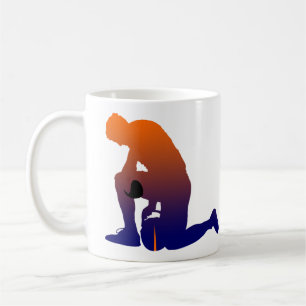 Fußballspieler Silhouette Kaffeetasse