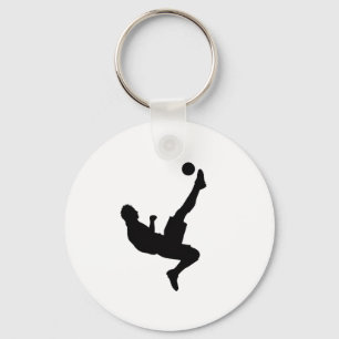 Fußballspieler-Silhouette-Schlüsselanhänger Schlüsselanhänger