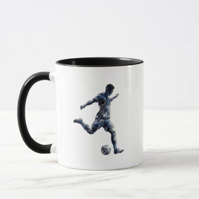 Fußballspieler-Silhouette Tasse (Links)