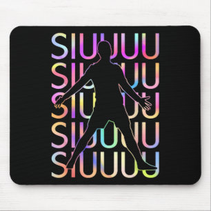 Fußballspieler Siuuu Lustiger Fußball Fußball Jung Mousepad