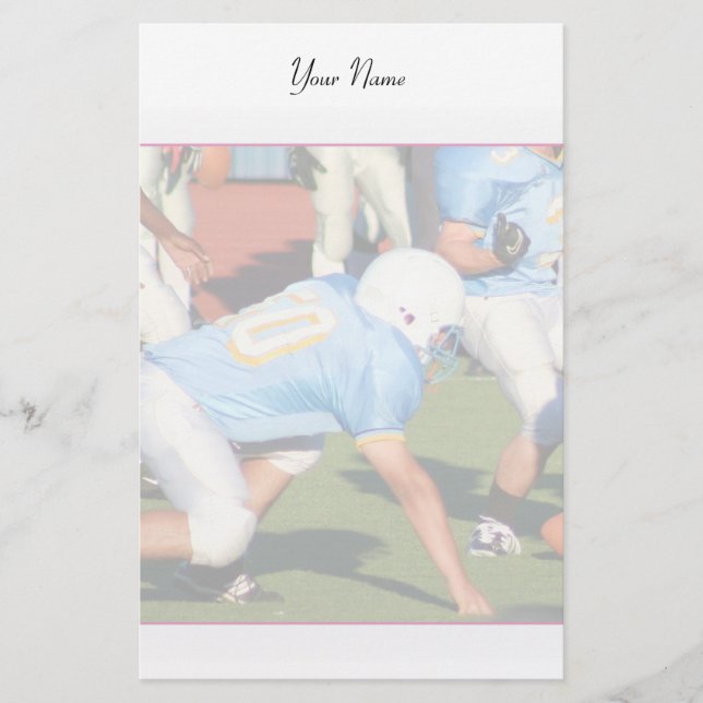 Fußballspieler stationär briefpapier (Vorderseite)