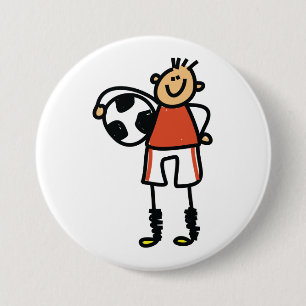 Fußballspieler-Strichmännchen Fußballspieler Button