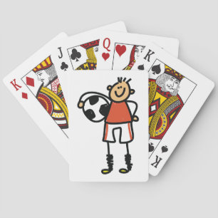 Fußballspieler-Strichmännchen Fußballspieler Spielkarten