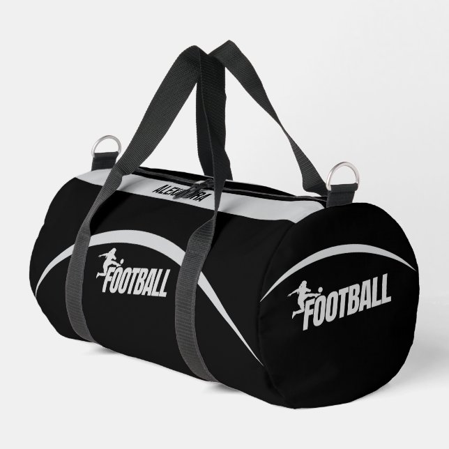 Fußballspieler, Team, Geburtstagsgeschenk Duffle T Bag (Linke Seite)