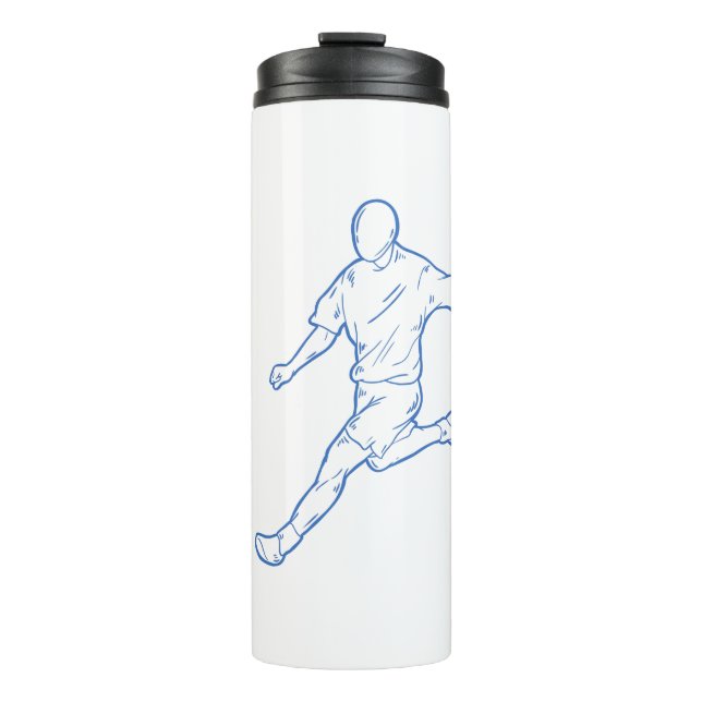 Fußballspieler Thermosbecher (Vorderseite)