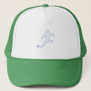 Fußballspieler Truckerkappe
