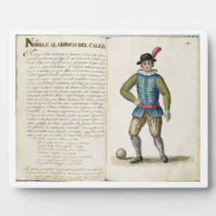 Fußballspieler, Venezianisch (Manuskript) Fotoplatte