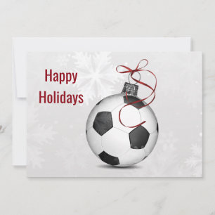 Fußballspieler-Weihnachtsgrüße-Karten Feiertagskarte