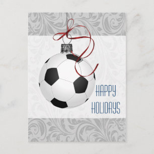 Fußballspieler Weihnachtskarten Feiertagspostkarte