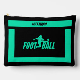 Fußballspielerin, Geburtstagsgeschenk, Fußballmann Zubehörtasche