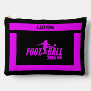 Fußballspielerin, Geburtstagsgeschenk, Fußballmann Zubehörtasche