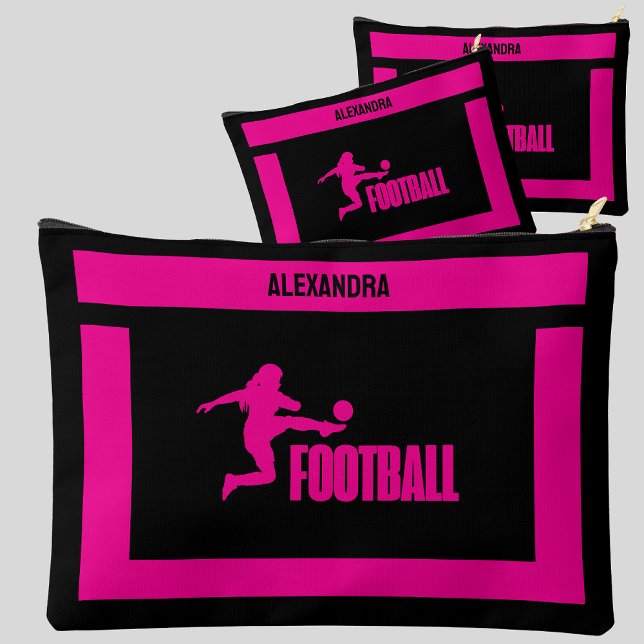 Fußballspielerin, Geburtstagsgeschenk, Fußballmann Zubehörtasche (Von Creator hochgeladen)