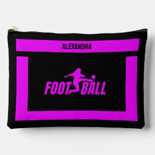 Fußballspielerin, Geburtstagsgeschenk, Fußballmann Zubehörtasche