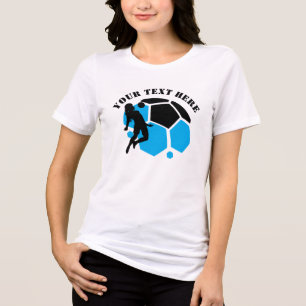 Fußballspielerin, Geburtstagsgeschenk, Team Tri-Blend Shirt