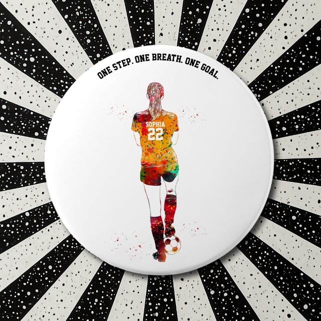 Fußballspielerin Knopf Button (Von Creator hochgeladen)