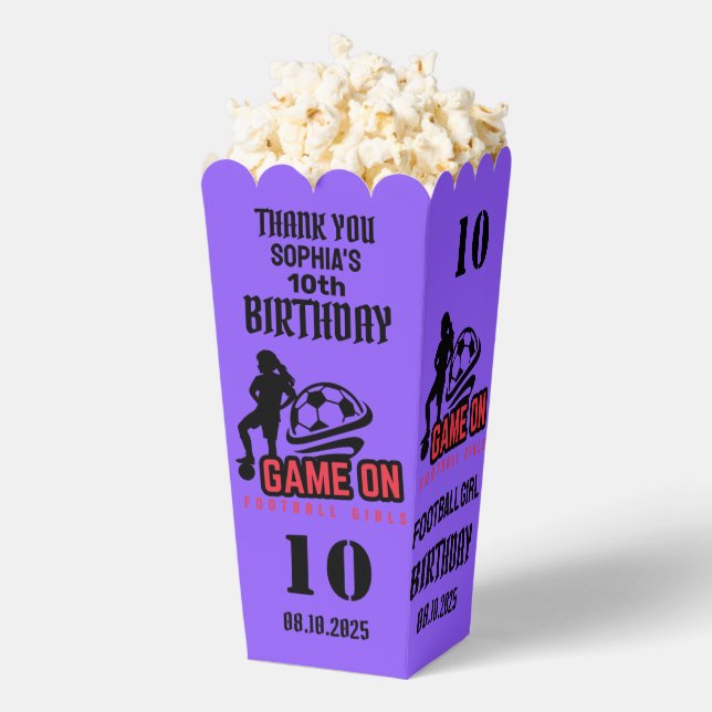 Fußballspielerin Mädchen, Fußball Girl Team Gefall Geschenkschachtel (Geplatzt)