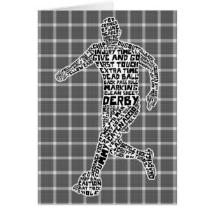 Fußballspielertypografie