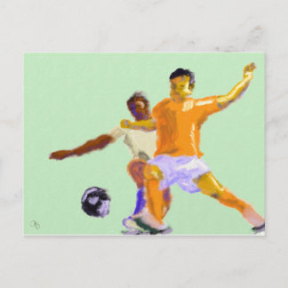 Fußballspielkunst Postkarte