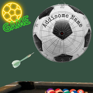 Fußballspielsaal Schwarzer und weißer Ball Dartscheibe